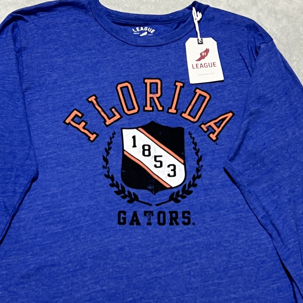 League Florida Gators Royal Blue Long Sleeve Oversized Tee Women's Medium NWT - Picture 2 of 12